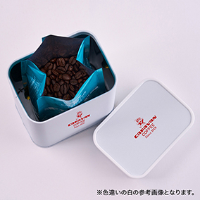 キャラバンコーヒー スクエア型 オリジナル保存缶（ブラック） 詳細画像