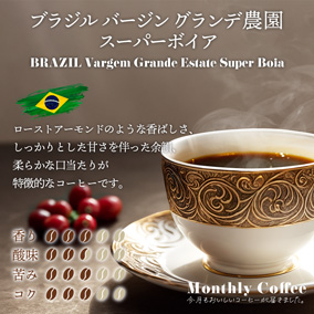 【6月マンスリー】ブラジル バージン グランデ農園 スーパーボイア