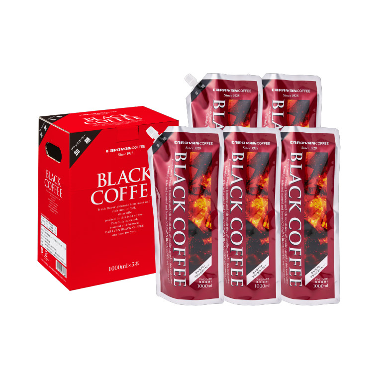 ブラックコーヒー加糖5本セット